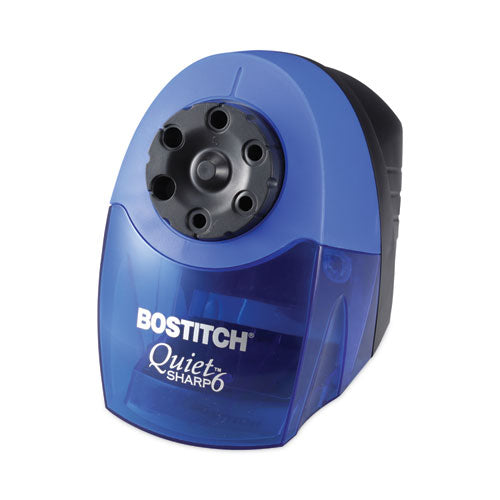 Image of Bostitch® Quietsharp 6 Classroom Electric Pencil Sharpener, Ac-Powered, 6.13 X 10.69 X 9, Blue
