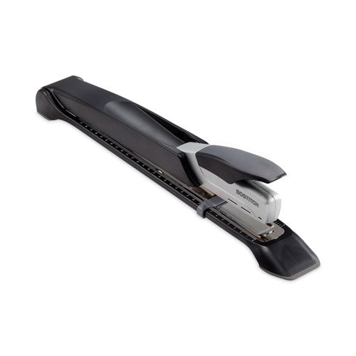 Image of Bostitch® Long Reach Stapler, 25-Sheet Capacity, 12" Throat, Black/silver