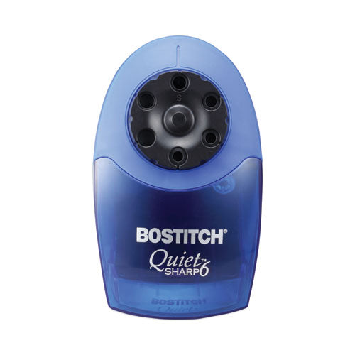 Image of Bostitch® Quietsharp 6 Classroom Electric Pencil Sharpener, Ac-Powered, 6.13 X 10.69 X 9, Blue