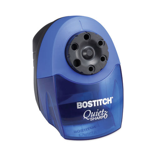 Image of Bostitch® Quietsharp 6 Classroom Electric Pencil Sharpener, Ac-Powered, 6.13 X 10.69 X 9, Blue