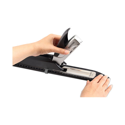 Image of Bostitch® Long Reach Stapler, 25-Sheet Capacity, 12" Throat, Black/silver