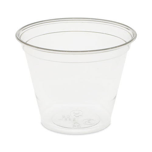 Image of Pactiv Evergreen Earthchoice Recycled Clear Plastic Cold Cups, 9 Oz, Clear, 975/carton