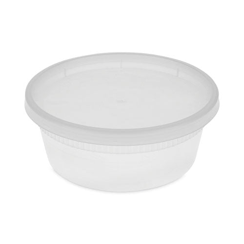 Image of Pactiv Evergreen Newspring DELItainer Microwavable Container, 8 oz, 1.13 x 2.8 x 1.33, Clear, Plastic, 240/Carton