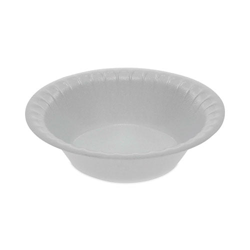 Image of Pactiv Evergreen Placesetter Satin Non-Laminated Foam Dinnerware, Bowl, 5 oz, White, 1,250/Carton