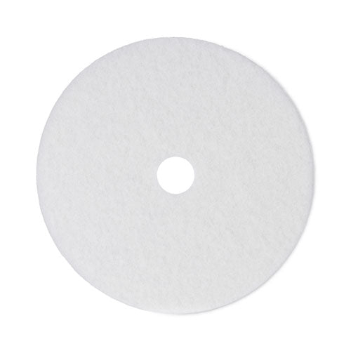 Image of Boardwalk® Polishing Floor Pads, 24" Diameter, White, 5/carton