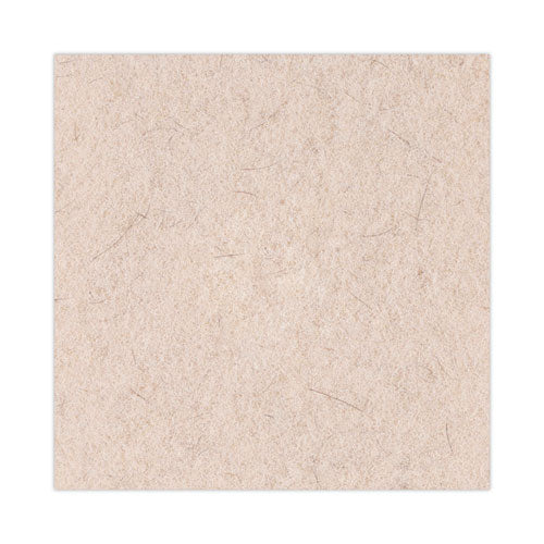 Image of Boardwalk® Natural Hog Hair Burnishing Floor Pads, 20" Diameter, Tan, 5/carton