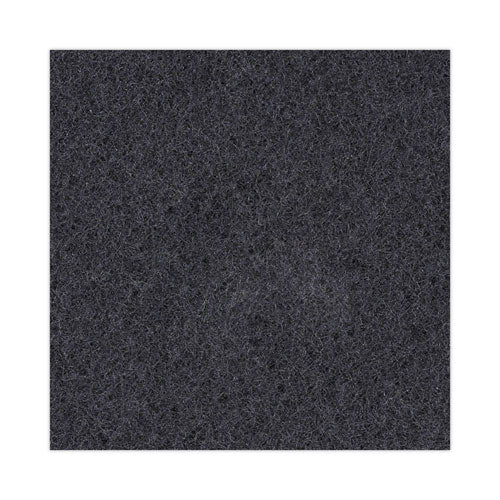 Image of Boardwalk® Stripping Floor Pads, 16" Diameter, Black, 5/carton