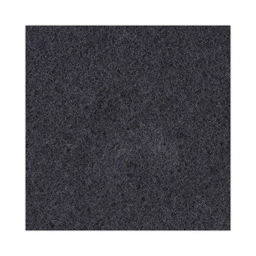 Image of Boardwalk® Stripping Floor Pads, 13" Diameter, Black, 5/carton