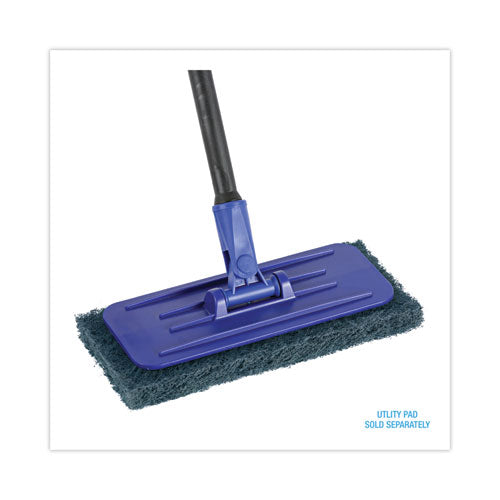 Image of Boardwalk® Swivel Pad Holder, Plastic, Blue, 4 X 9