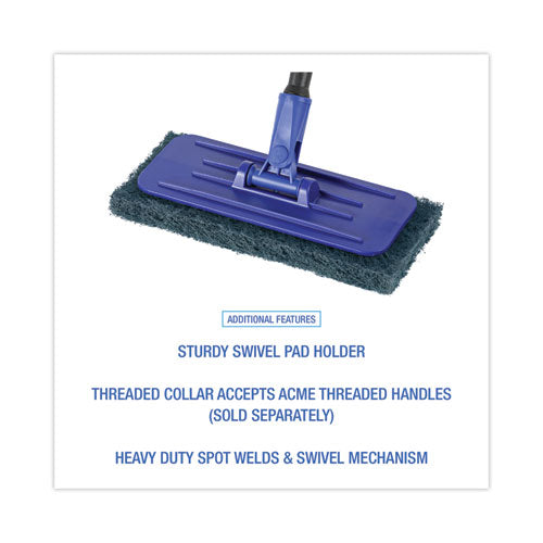 Image of Boardwalk® Swivel Pad Holder, Plastic, Blue, 4 X 9