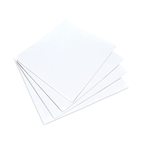 Image of Crown Walk-N-Clean Mat 60-Sheet Refill Pad, 30 X 24, 4/carton, White