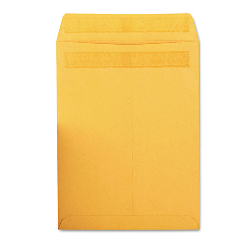 Image of Quality Park Redi-Seal Catalog Envelope, #10 1/2, Cheese Blade Flap, Redi-Seal Adhesive Closure, 9 x 12, Brown Kraft, 100/Box