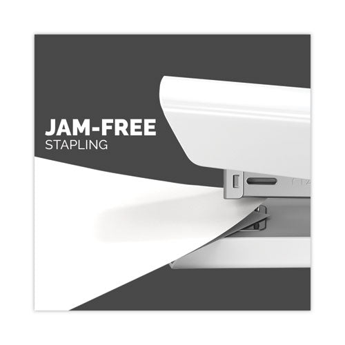 Image of Fellowes® LX820 Classic Full Strip Stapler with Antimicrobial Protection, 20-Sheet Capacity, White