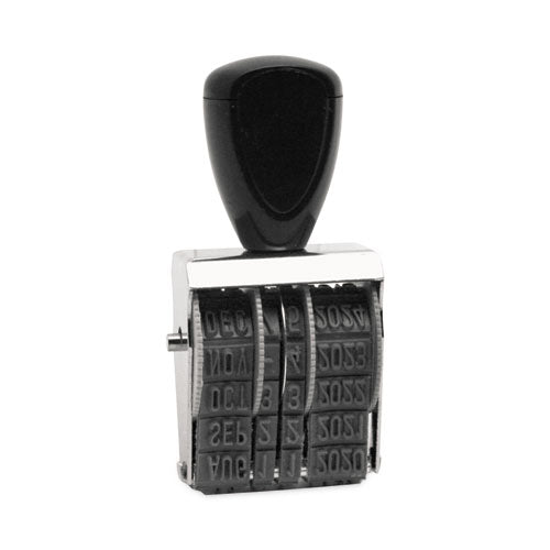 Image of Trodat® Rubber Date Stamp, Conventional, Type Size: 1 1/2, Impression Height: 0.16", Four Bands