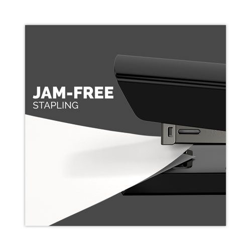 Image of Fellowes® LX820 Classic Full Strip Stapler with Antimicrobial Protection, 20-Sheet Capacity, Black