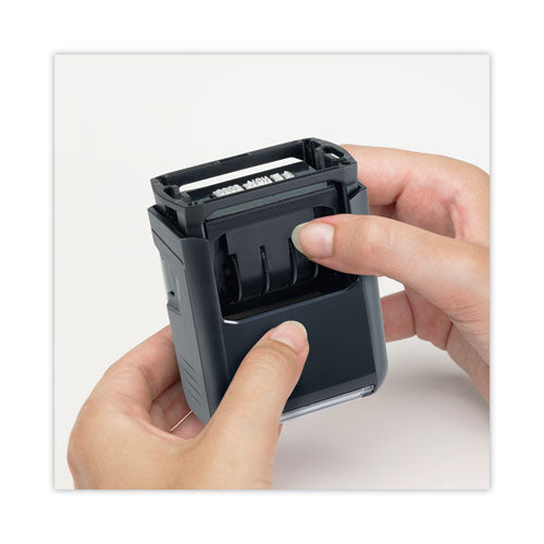 Image of Trodat® Printy Do It Yourself Self-Inking Message Dater,1.63 x 1, Blue/Red