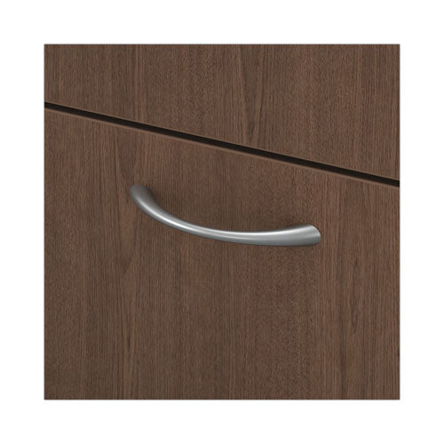 Image of HON® Mod Support Pedestal, Left or Right, 2-Drawers: Box/File, Legal/Letter, Sepia Walnut, 15" x 20" x 20"