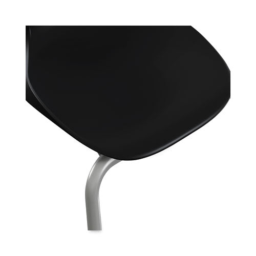 Image of HON® SmartLink Four-Leg Chair, 19.5" x 19.63" x 31", Onyx Seat, Onyx Base, 4/Carton