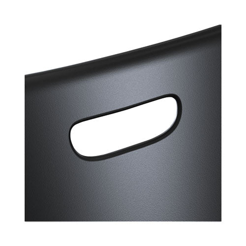Image of HON® SmartLink Four-Leg Chair, 19.5" x 19.63" x 31", Onyx Seat, Onyx Base, 4/Carton
