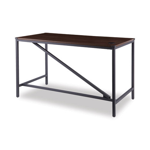 Image of Alera® Industrial Series Table Desk, 47.25" X 23.63" X 29.5", Modern Walnut