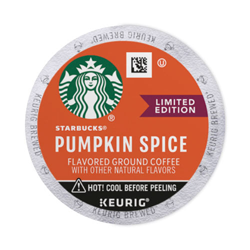 Image of Starbucks® Pumpkin Spice Coffee, K-Cups, 22/Box, 4 Boxes/Carton