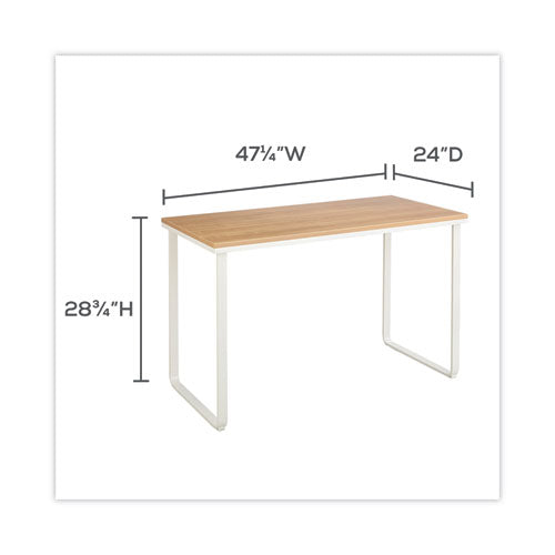 Image of Safco® Steel Desk, 47.25" X 24" X 28.75", Beech/white