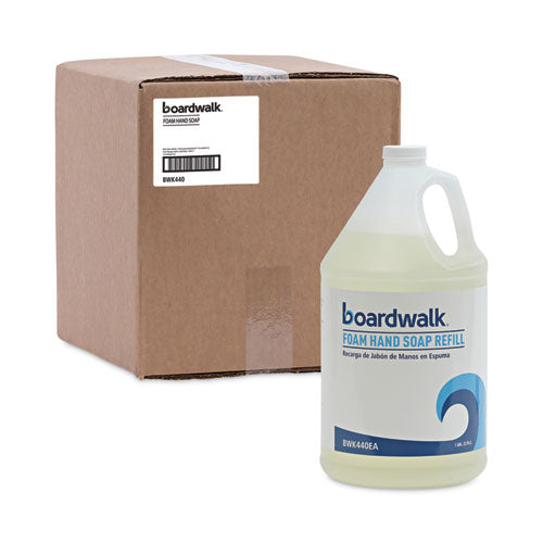 Image of Boardwalk® Foaming Hand Soap Refill, Herbal Mint Scent, 1 gal, 4/Carton