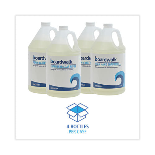 Image of Boardwalk® Foaming Hand Soap Refill, Herbal Mint Scent, 1 gal, 4/Carton