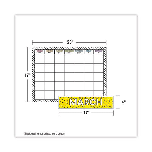 Image of Carson-Dellosa Education Calendar Bulletin Board Sets, 129-Piece Set, Kind Vibes, 23" x 17", Multicolor