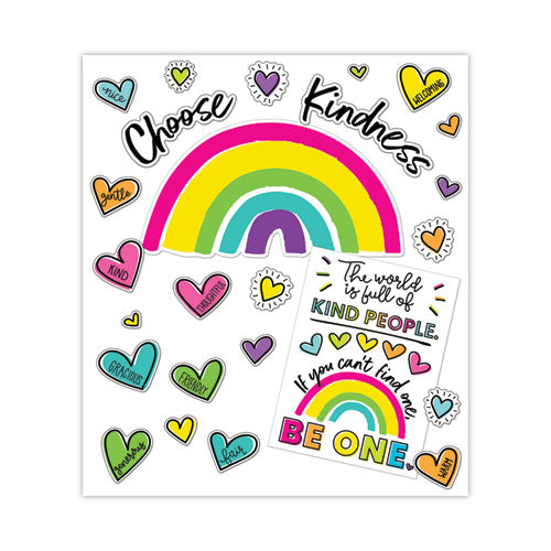 Image of Carson-Dellosa Education Motivational Bulletin Board Sets, 75-Piece Set, Kind Vibes, 30" x 16", Multicolor