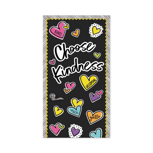 Image of Carson-Dellosa Education Motivational Bulletin Board Sets, 75-Piece Set, Kind Vibes, 30" x 16", Multicolor