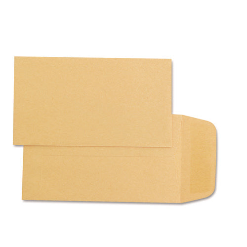 Image of Quality Park Kraft Coin and Small Parts Envelope, #1, Square Flap, Gummed Closure, 2.25 x 3.5, Light Brown Kraft, 500/Box
