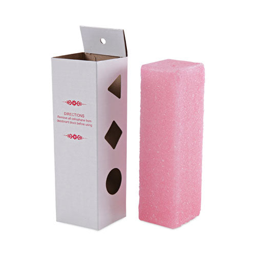 Image of Boardwalk® Deodorizing Para Wall Blocks, 24 oz, Pink, Cherry, 6/Box