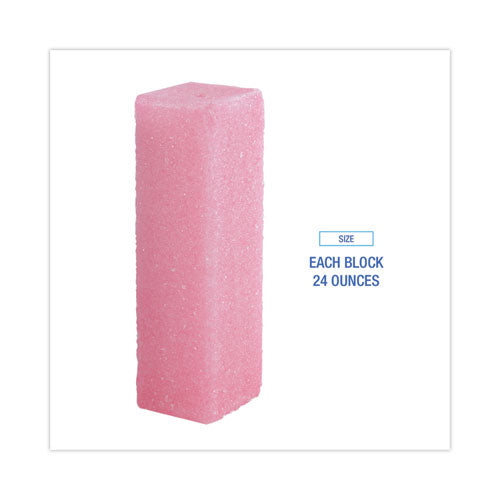 Image of Boardwalk® Deodorizing Para Wall Blocks, 24 oz, Pink, Cherry, 6/Box