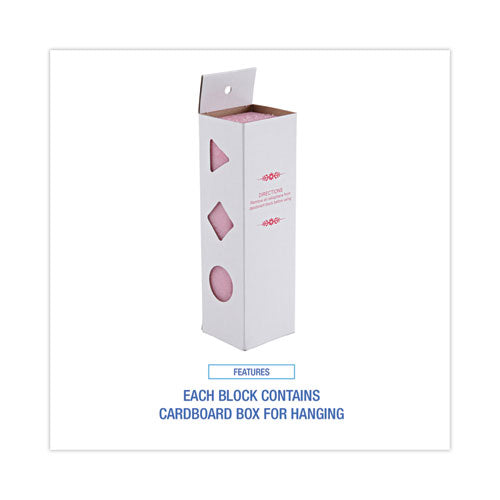 Image of Boardwalk® Deodorizing Para Wall Blocks, 24 oz, Pink, Cherry, 6/Box