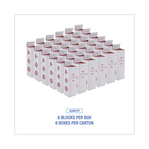 Image of Boardwalk® Deodorizing Para Wall Blocks, 24 oz, Pink, Cherry, 6/Box
