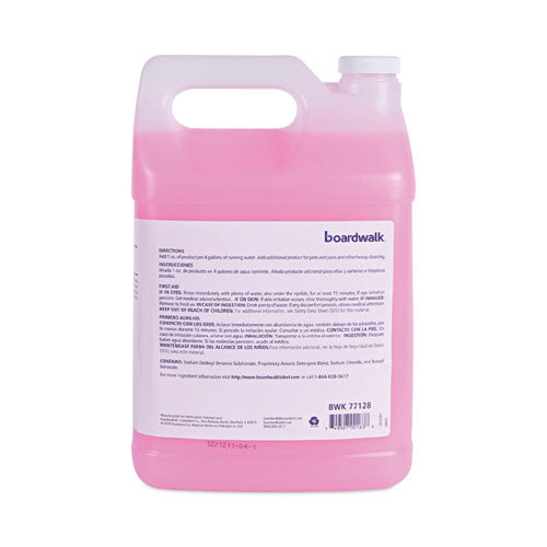 Image of Boardwalk® Industrial Strength Pot and Pan Hand Dishwashing Detergent, Herbal Scent, 1 gal Bottle, 4/Carton