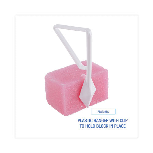 Image of Boardwalk® Para Toilet Bowl Deodorizer Block, Cherry Scent, 4 oz, Pink, 144/Carton