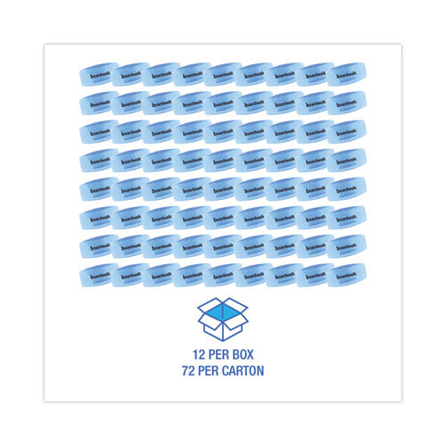 Image of Boardwalk® Toilet Bowl Clip, Cotton Blossom Scent, Blue, 12/Box, 6 Boxes/Carton