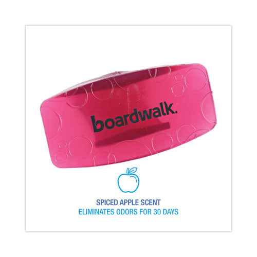Image of Boardwalk® Toilet Bowl Clip, Spiced Apple Scent, Red, 72/Carton
