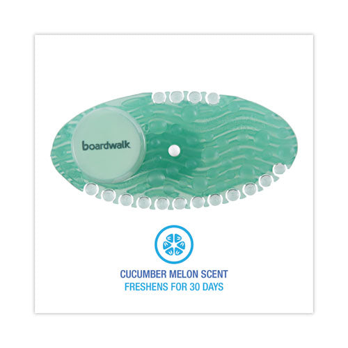 Image of Boardwalk® Curve Solid Air Freshener, Cucumber Melon, Green, 10/Box, 6 Boxes/Carton