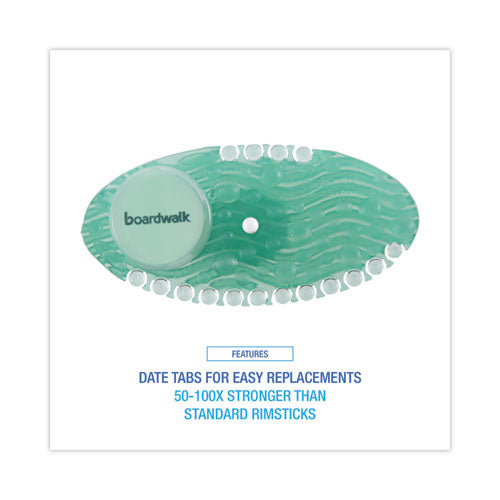 Image of Boardwalk® Curve Solid Air Freshener, Cucumber Melon, Green, 10/Box, 6 Boxes/Carton