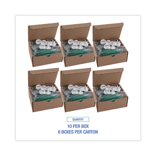 Image of Boardwalk® Curve Solid Air Freshener, Cucumber Melon, Green, 10/Box, 6 Boxes/Carton