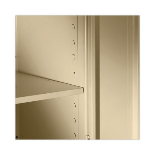 Image of Alera® Assembled 72" High Heavy-Duty Welded Storage Cabinet, Four Adjustable Shelves, 36w X 18d, Putty