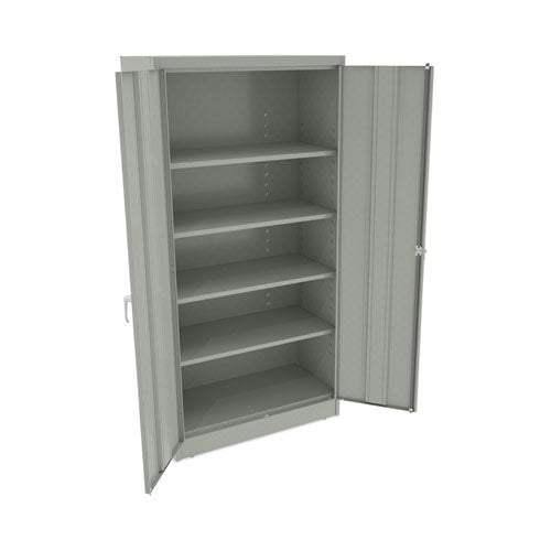 Image of Alera® Assembled 72" High Heavy-Duty Welded Storage Cabinet, Four Adjustable Shelves, 36w X 18d, Light Gray