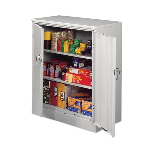 Image of Alera® Assembled 42" High Heavy-Duty Welded Storage Cabinet, Two Adjustable Shelves, 36w X 18d, Light Gray