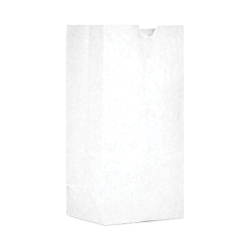 Image of Ross & Wallace Paper Products Grocery Bag, #30 Size, 7.5" x 10.5", White, 500/Bundle