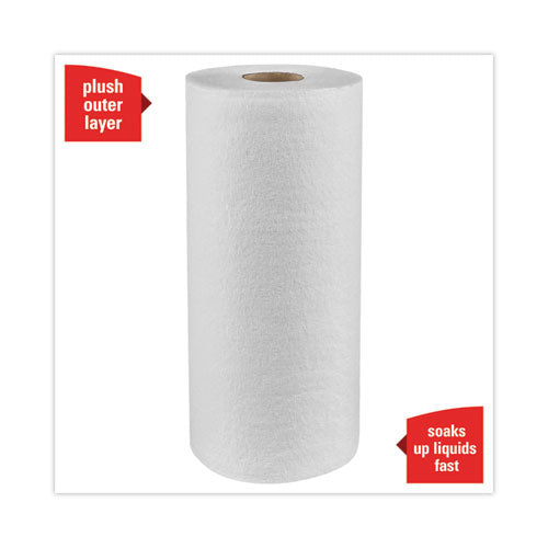 Image of WypAll® L40 Towels, Small Roll, 10.4 x 11, White, 70/Roll, 24 Rolls/Carton