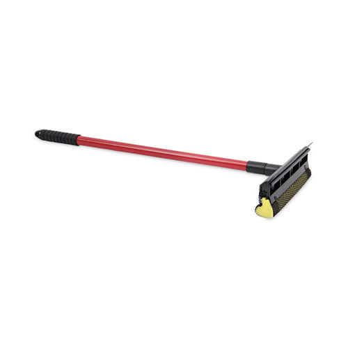 Image of Boardwalk® General-Duty Squeegee, 8" Wide Blade, Black/Red, 21" Handle