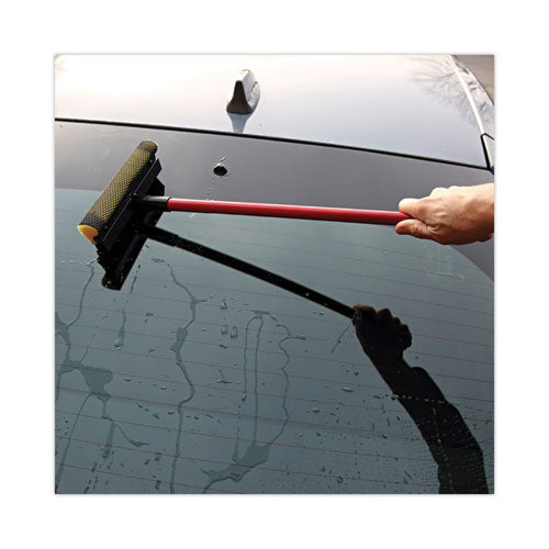 Image of Boardwalk® General-Duty Squeegee, 8" Wide Blade, Black/Red, 21" Handle